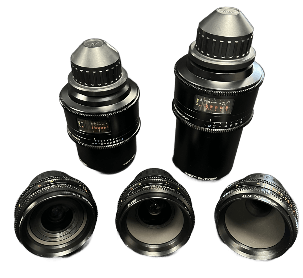 Arri Macro — aluguer de objetivas de cinema em Lisboa