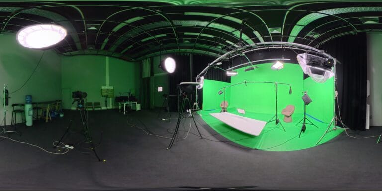 Vista 360 do Estúdio 2 da Show Reel — aluguer de estúdio de filmagem em Lisboa