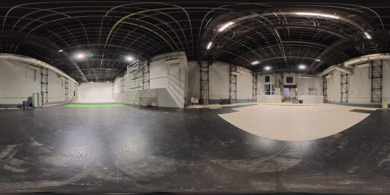 Vista 360 do Estúdio 3 da Show Reel — estúdio de grandes produções em Lisboa