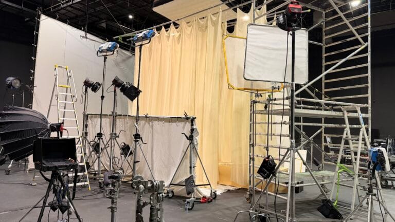 Filmagem publicitária no Estúdio 4 da Show Reel em Lisboa