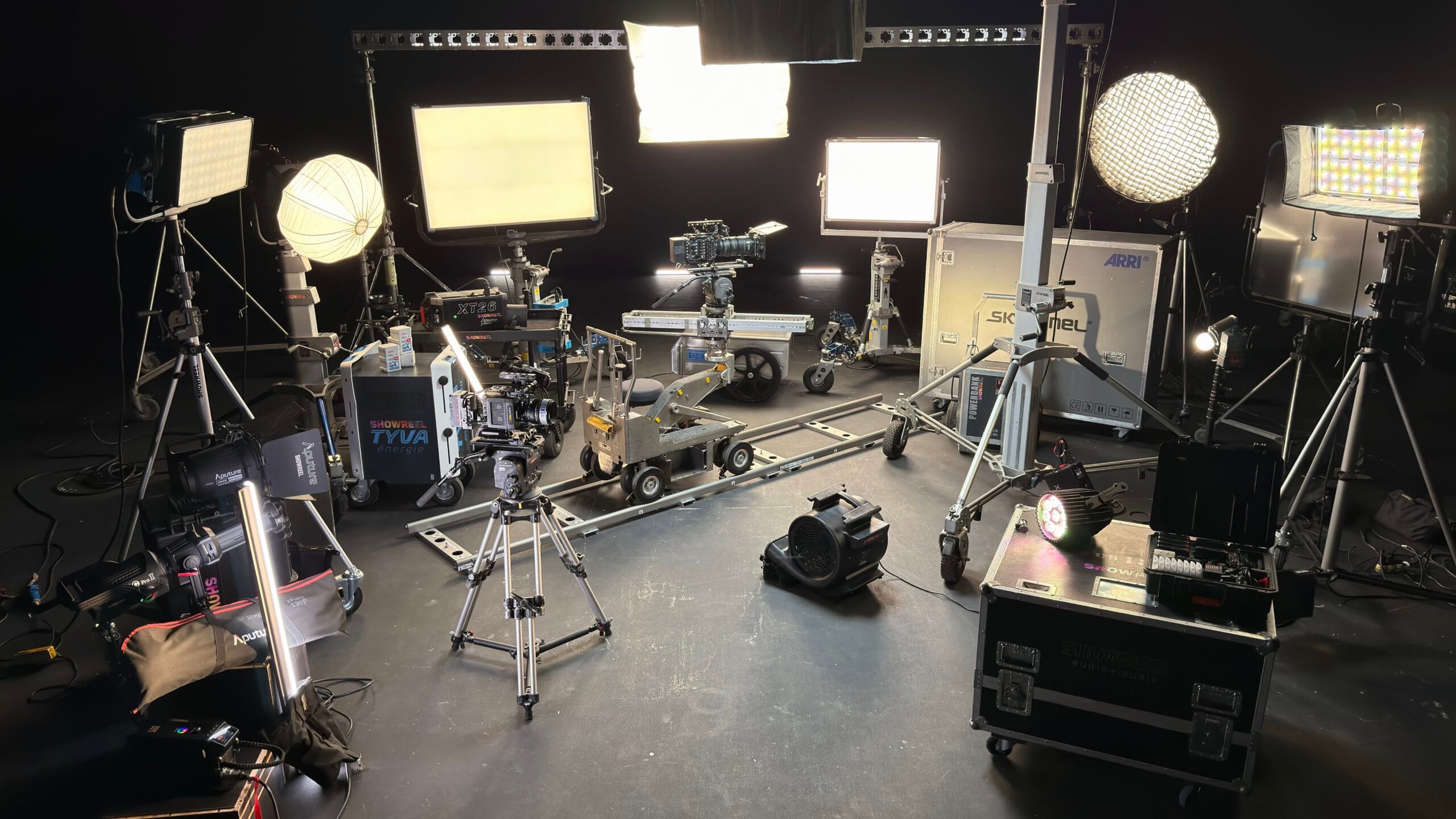 Equipamento de iluminação para cinema e publicidade