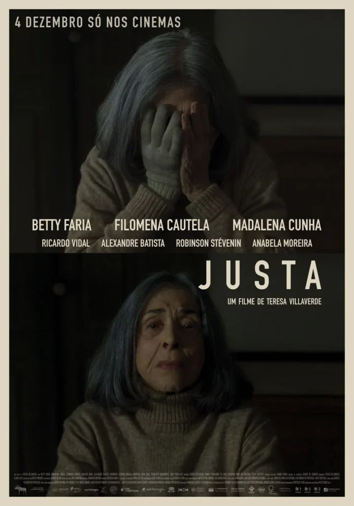 Cartaz do filme Justa, produção apoiada pela Show Reel